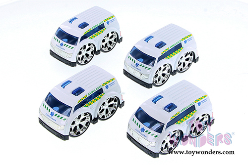 Showcasts Collectibles - Super Engine Rescue Racer | Ambulance (4" diecast model car, White) 78402D