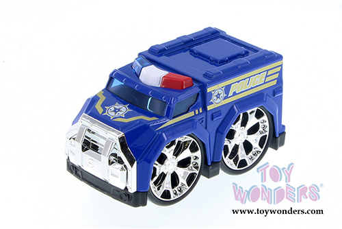Showcasts Collectibles - Super Engine Rescue Racer | Police Car (4" diecast model car, Blue) 78403D