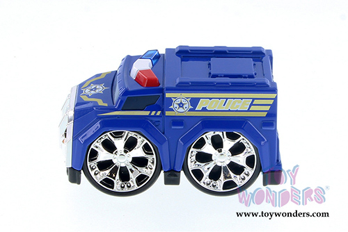 Showcasts Collectibles - Super Engine Rescue Racer | Police Car (4" diecast model car, Blue) 78403D