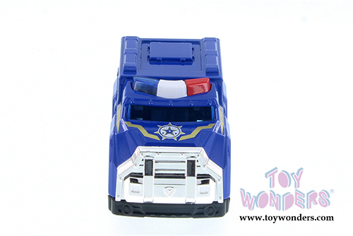 Showcasts Collectibles - Super Engine Rescue Racer | Police Car (4" diecast model car, Blue) 78403D