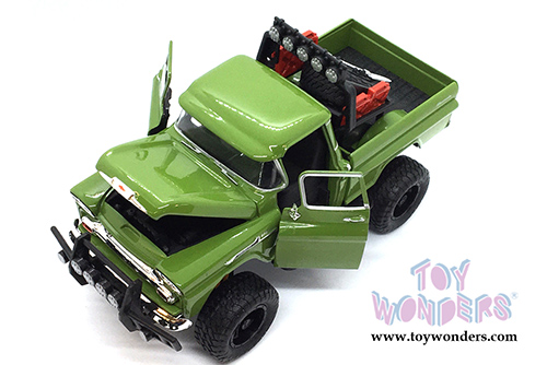 Motormax Off Road - Chevrolet® Apache™ Fleetside Pickup Truck (1958, 1/24 scale diecast model car, Green) 79135GN