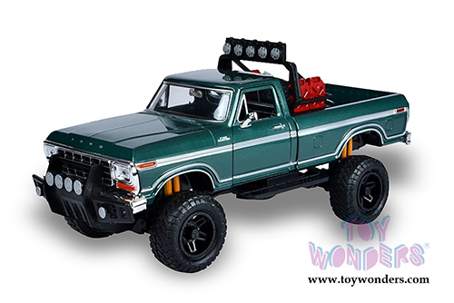 Motormax Off Road - Ford F-150 Custom Pickup Truck (1979, 1/24 scale diecast model car, Green) 79138GN