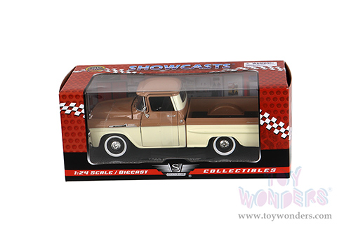 Showcasts Collectibles - Chevy&reg; Apache Fleetside Pickup Truck (1958, 1/24 scale diecast model car, Brown/Beige) 79311AC/BB