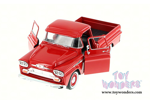Showcasts Collectibles - Chevy&reg; Apache&trade; Fleetside Pickup Truck (1958, 1/24 scale diecast model car, Red) 79311AC/R