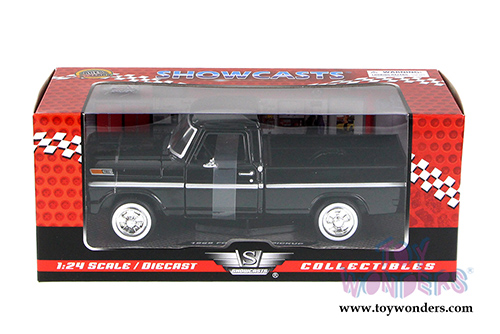 Showcasts Collectibles - Ford F-100 Pickup (1969, 1/24 scale diecast model car, Black) 79315AC/BK