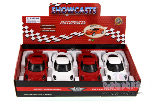 Showcasts Collectibles - Alfa Romeo 4C Hard Top (1/24 scale diecast model car, Asstd.) 79320/16D