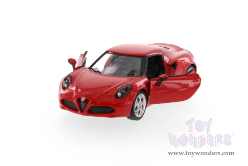 Showcasts Collectibles - Alfa Romeo 4C Hard Top (1/24 scale diecast model car, Asstd.) 79320/16D