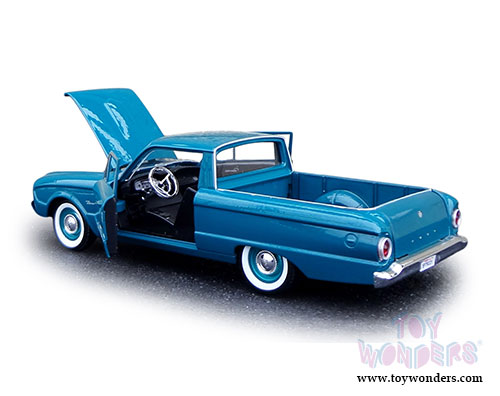 Motormax - Ford Ranchero Pickup Truck (1960, 1/24 scale diecast model car, Blue) 79321AC/BU
