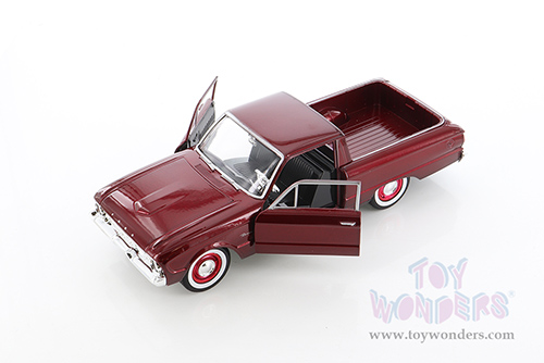 Showcasts Collectibles - Ford Ranchero Pickup Truck (1960, 1/24 scale diecast model car, Burgundy) 79321M/16D