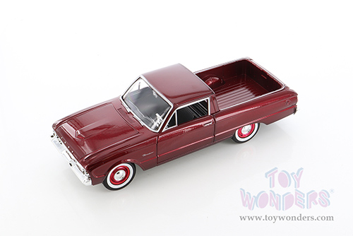 Showcasts Collectibles - Ford Ranchero Pickup Truck (1960, 1/24 scale diecast model car, Burgundy) 79321M/16D