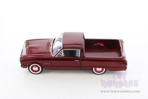 Showcasts Collectibles - Ford Ranchero Pickup Truck (1960, 1/24 scale diecast model car, Burgundy) 79321M/16D