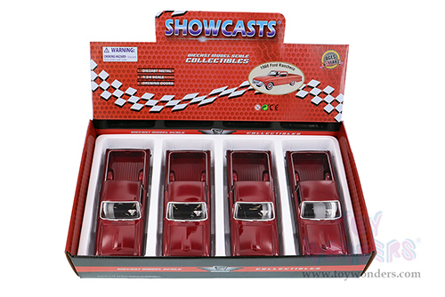 Showcasts Collectibles - Ford Ranchero Pickup Truck (1960, 1/24 scale diecast model car, Burgundy) 79321M/16D