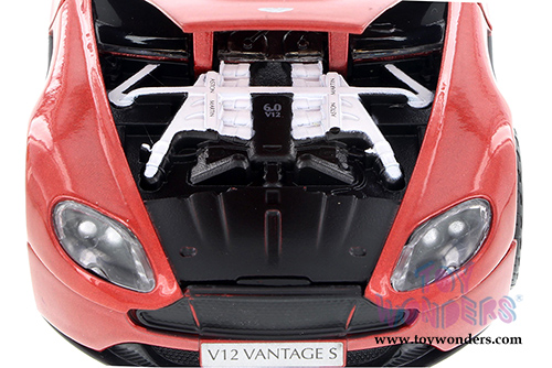 Showcasts Collectibles - Aston Martin V12 Vantage S Coupe Hardtop (1/24 scale diecast model car, Red) 79322R/6