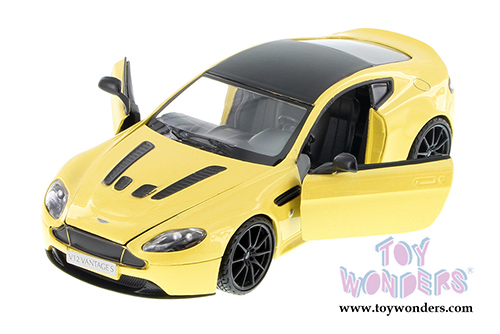 Showcasts Collectibles - Aston Martin V12 Vantage S Coupe Hardtop (1/24 scale diecast model car, Yellow) 79322YL/6
