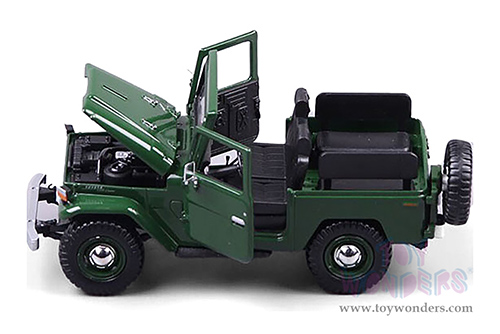 Motormax Platinum Collection - Toyota FJ40 (1/24 scale diecast model car, Green) 79323PTMG