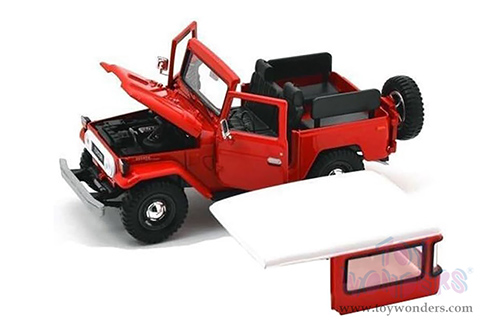 Motormax Platinum Collection - Toyota FJ40 (1/24 scale diecast model car, Red) 79323PTMR