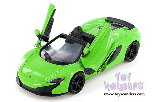 Showcasts Collectibles - McLaren 650S Spider Convertible (1/24 scale diecast model car, Green) 79326GN