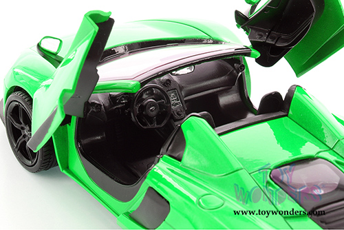 Showcasts Collectibles - McLaren 650S Spider Convertible (1/24 scale diecast model car, Green) 79326GN