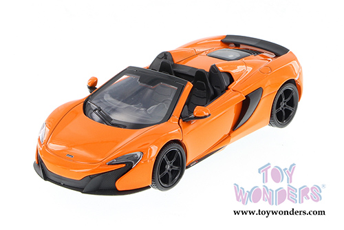 Showcasts® Collectibles - McLaren 650S Spider Convertible (1/24 scale diecast model car, Orange) 79326OR MAP: $22.99