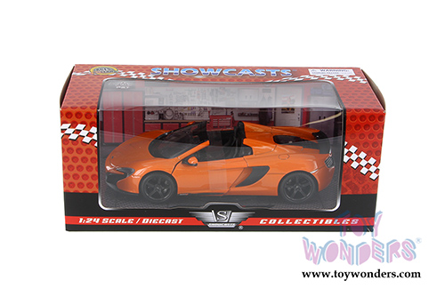 Showcasts® Collectibles - McLaren 650S Spider Convertible (1/24 scale diecast model car, Orange) 79326OR MAP: $22.99