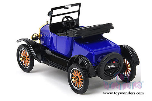 Motormax Platinum Collection - Ford Model T Runabout Convertible (1925, 1/24 scale diecast model car, Blue) 79327PTM