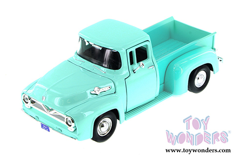 Showcasts Collectibles - Ford F-100 Pickup Truck (1955, 1/24 scale diecast model car, Green) 79341AC/GN