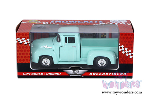 Showcasts Collectibles - Ford F-100 Pickup Truck (1955, 1/24 scale diecast model car, Green) 79341AC/GN