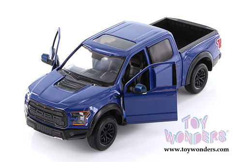 Showcasts® Collectibles - Ford F-150 Raptor Pickup (2017, 1/27 scale die cast model car, Blue) 71344BU MAP: $22.99