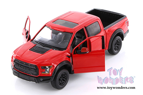 Showcasts® Collectibles - Ford F-150 Raptor Pickup (2017, 1/27 scale die cast model car, Red) 71344R MAP: $22.99