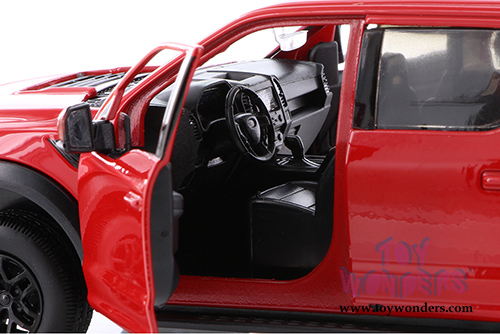 Showcasts Collectibles - Ford F-150 Raptor Pickup (2017, 1/27 scale die cast model car, Red) 79344R