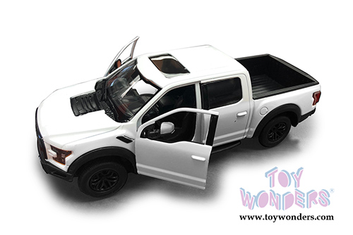 Showcasts Collectibles - Ford F-150 Raptor Pickup (2017, 1/27 scale die cast model car, White) 79344W