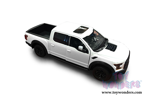 Showcasts Collectibles - Ford F-150 Raptor Pickup (2017, 1/27 scale die cast model car, White) 79344W