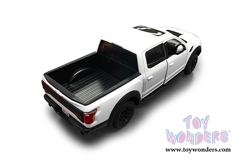 Showcasts Collectibles - Ford F-150 Raptor Pickup (2017, 1/27 scale die cast model car, White) 79344W