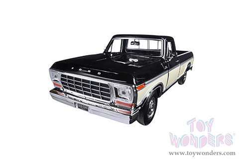Showcasts Collectibles - Ford F-150 Custom Pickup (1979, 1/24 scale diecast model car, Black) 79346AC/BK