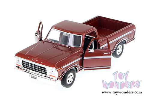 Motormax - Ford F-150 Custom Pickup (1979, 1/24 scale diecast model car, Burgundy) 79346AC/BR