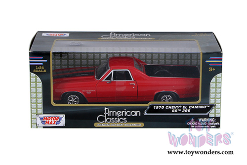 Motormax - Chevy El Camino&trade; SS 396 Hardtop (1970, 1/24 scale diecast model car, Red) 79347AC/R