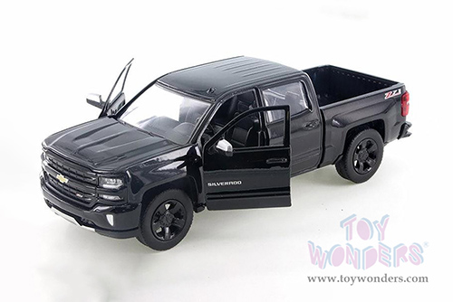 Showcasts Collectibles - Chevy&reg; Silverado&trade; 1500 LT Z71 Crew Cab Truck (2017, 1/27 scale diecast model car, Black) 79348BK