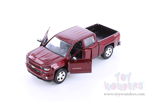 Showcasts Collectibles - Chevy&reg; Silverado&trade; 1500 LT Z71 Crew Cab Truck (2017, 1/27 scale diecast model car, Red) 79348R/16D