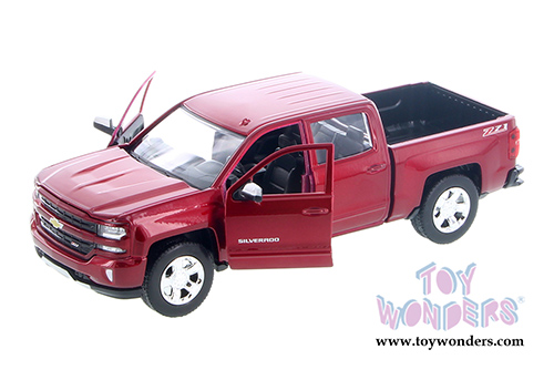 Showcasts Collectibles - Chevy&reg; Silverado&trade; 1500 LT Z71 Crew Cab Truck (2017, 1/27 scale diecast model car, Red) 79348R