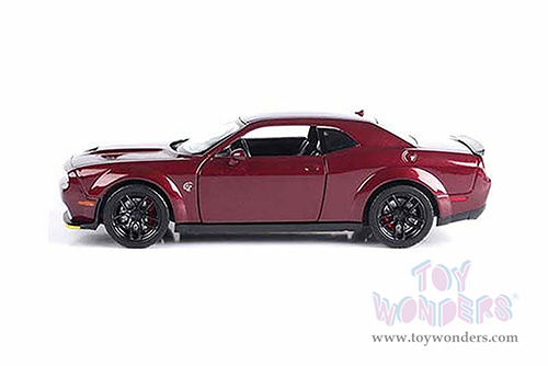 Showcasts Collectibles - Dodge Challenger SRT Hellcat Widebody Hard Top (2018, 1/24 scale diecast model car, Burgundy) 79350BG
