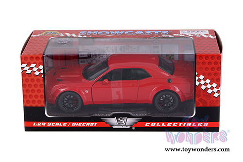 Showcasts Collectibles - Dodge Challenger SRT Hellcat Widebody Hard Top (2018, 1/24 scale diecast model car, Red) 79350R