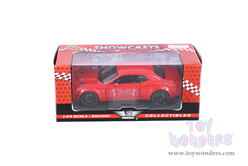 Showcasts Collectibles - Dodge Challenger SRT Hellcat Widebody Hard Top (2018, 1/24 scale diecast model car, Tor Red) 79350TR