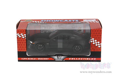 Showcasts Collectibles - Ford Mustang GT Hardtop (2018, 1/24 scale diecast model car, Matte Black) 79352MBK
