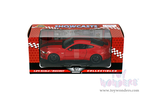 Showcasts Collectibles - Ford Mustang GT Hardtop (2018, 1/24 scale diecast model car, Red) 79352R