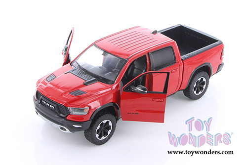 Showcasts Collectibles - Dodge Ram 1500 Crew Cab Rebel Pickup Truck (2019, 1/24 scale diecast model car, Asstd.) 79358/16D