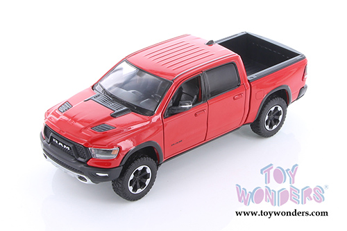 Showcasts Collectibles - Dodge Ram 1500 Crew Cab Rebel Pickup Truck (2019, 1/24 scale diecast model car, Asstd.) 79358/16D