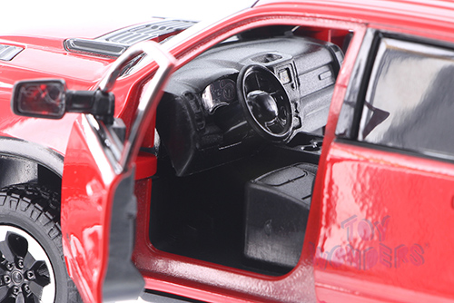 Showcasts Collectibles - Dodge Ram 1500 Crew Cab Rebel Pickup Truck (2019, 1/24 scale diecast model car, Red) 79358R/16D