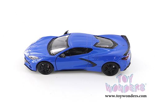 Showcasts®  Collectibles - Chevrolet® Corvette® C8 Stingray Hardtop (2020, 1/24 scale diecast model car, Blue) 71360BU MAP: $22.99