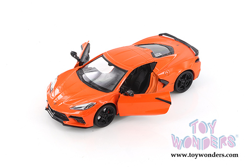 Showcasts  Collectibles - Chevrolet&reg; Corvette&reg; C8 Stingray Hardtop (2020, 1/24 scale diecast model car, Orange) 79360OR