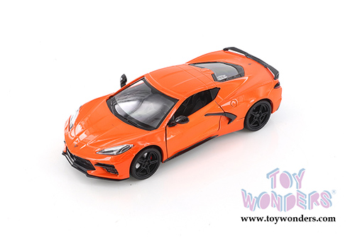 Showcasts® Collectibles - Chevrolet® Corvette® C8 Stingray Hardtop (2020, 1/24 scale diecast model car, Orange) 71360OR MAP: $22.99